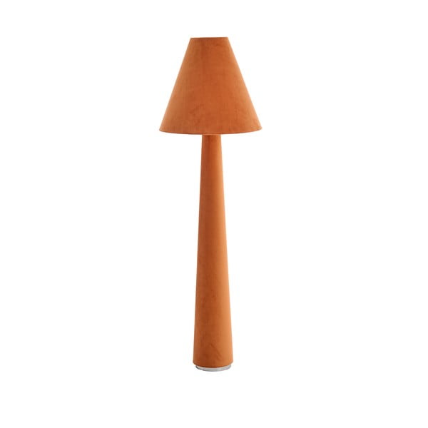 Narančasta stojeća svjetiljka s tekstilnim sjenilom (visina 168 cm) Devia – Light & Living
