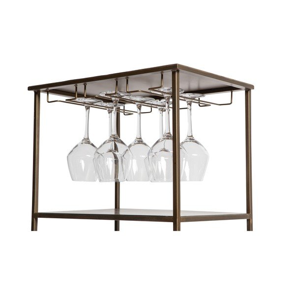 Metalna vitrina za vino u boji mesinga za 16 boca, 46x118 cm Vadim - WOOOD-image-3