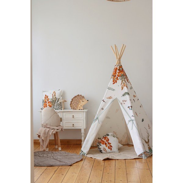 Smeđa stolna lampa od borovine Little Lights Hedgehog, dužina 30 cm-image-3