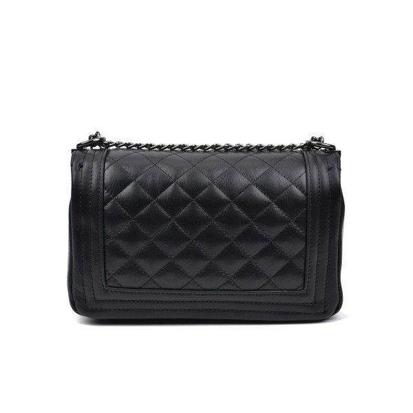 Crna kožna torbica Anna Luchini Masika-image-1