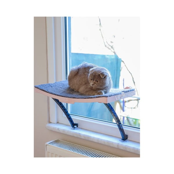Ružičasti prozorski krevet za mačke 47x32 cm - Lydia&Co