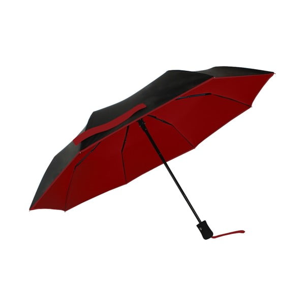 Crno-crveni kišobran otporan na vjetar s UV zaštitom Ambiance, ⌀ 97 cm