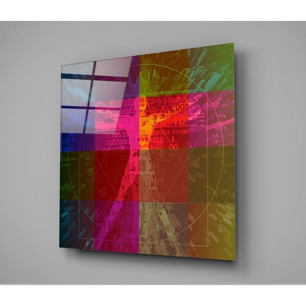 Staklena slika Insigne Da Vinci's Lines, 100 x 100 cm-image-3
