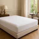 Bijela plahta s gumom od renforce pamuka 200x140 cm Ranforce – Mila Home Luxury