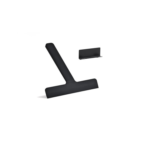 Crni brisač za stakla s držačem 22 cm Ume – Zone