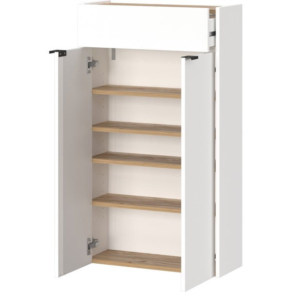 Bijeli ormarić u dekoru hrasta 56x97x22 cm Ameca – Germania-image-3