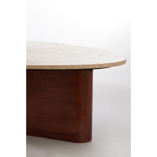 Smeđi stolić za kavu 72x90 cm Mahelona – Light & Living-image-4