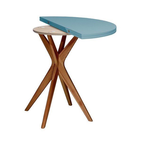 Okrugli proširiv blagovaonski stol 45x90 cm Jubi – Ragaba-image-3