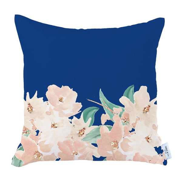 Plavo-ružičasta jastučnica Mike & Co. New York Honey Roses, 43 x 43 cm