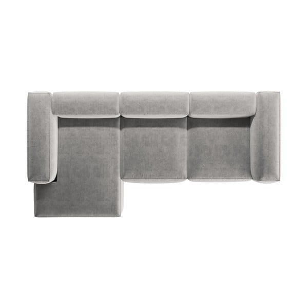 Svijetlo siva kutna garnitura (s lijevim kutom/s ležaljkom) Bergamo – Cosmopolitan Design-image-3