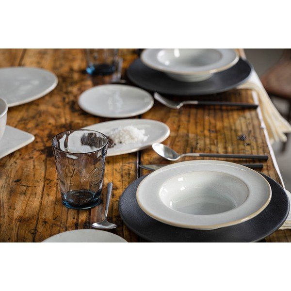 Duboki tanjur od bijelog zemljanog posuđa s obodom Costa Nova Roda, ⌀ 22 cm-image-1