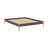 Smeđi bračni krevet od masivnog bora s podnicom 160x200 cm Core – Karup Design