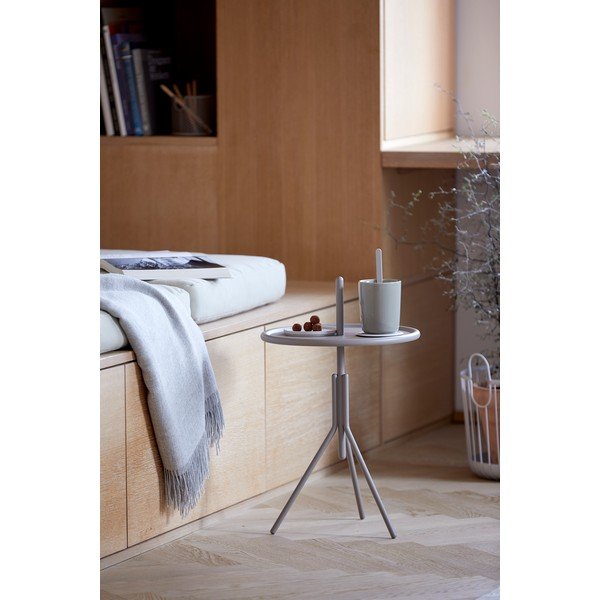 Sivi metalni pomoćni stolić Zone Inu, ø 33,8 cm-image-2