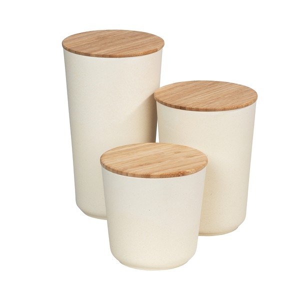 Bež kutija za odlaganje s poklopcem od bambusa Wenko Bondy, 500 ml-image-2