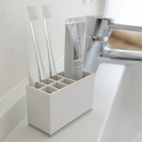 Bijela šalica za četkice za zube YAMAZAKI Mist-image-3