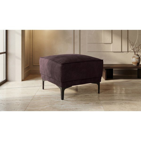 Smeđi tabure od imitacije kože Copenhagen – Scandic-image-1