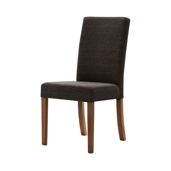 Smeđa stolica s tamnosmeđim nogama od bukve Ted Lapidus Maison Tonka