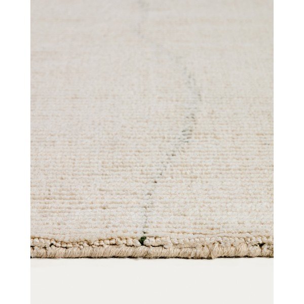 Krem ručno rađen tepih 200x300 cm Lisdan – Kave Home-image-1