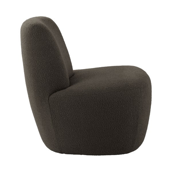 Siva/smeđa fotelja od bouclé tkanine Ada – Leitmotiv-image-2