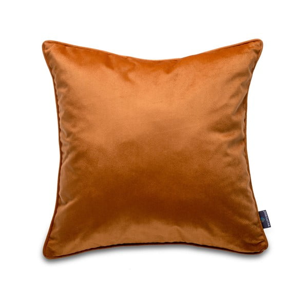 Narančasta navlaka za jastuk s baršunastom površinom WeLoveBeds Ore, 50 x 50 cm