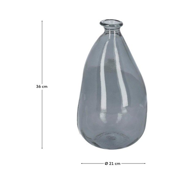 Plava vaza od recikliranog stakla (visina 36 cm) Brenna – Kave Home-image-3