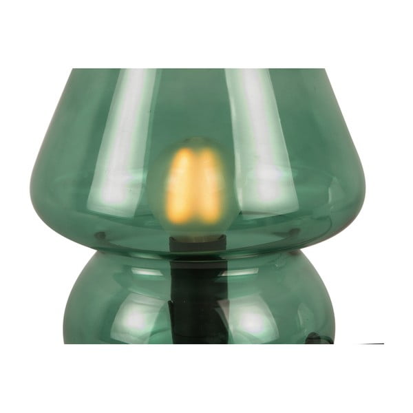 Tamno zelena staklena stolna lampa Leitmotiv Glass, visina 18 cm-image-4
