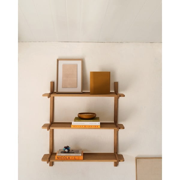 Modularni sustav polica od punog hrasta u prirodnoj boji 110x98 cm Sitra – Kave Home-image-1