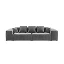 Sivi baršunasti kauč 320 cm Rome Velvet - Cosmopolitan Design