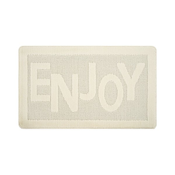 Krem kupaonska prostirka 60x100 cm Enjoy – Foutastic