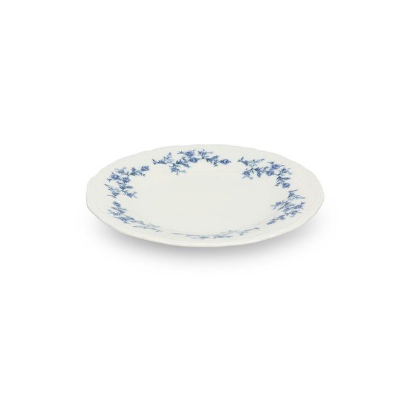 Bijeli/plavi porculanski tanjur ø 21 cm Retro – BonBistro-image-3
