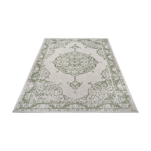 Zeleno-beige otvoreni tepih Ragami Oslo, 80 x 150 cm-image-2