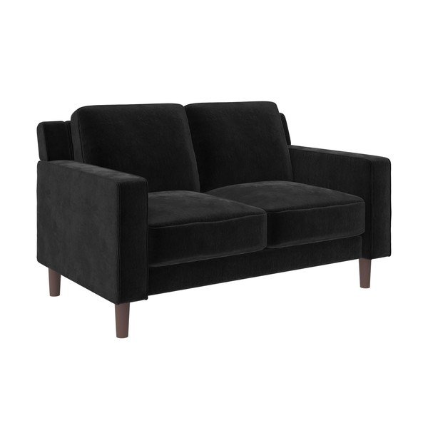 Crna baršunasti sofa 83 cm Brynn – Støraa-image-2
