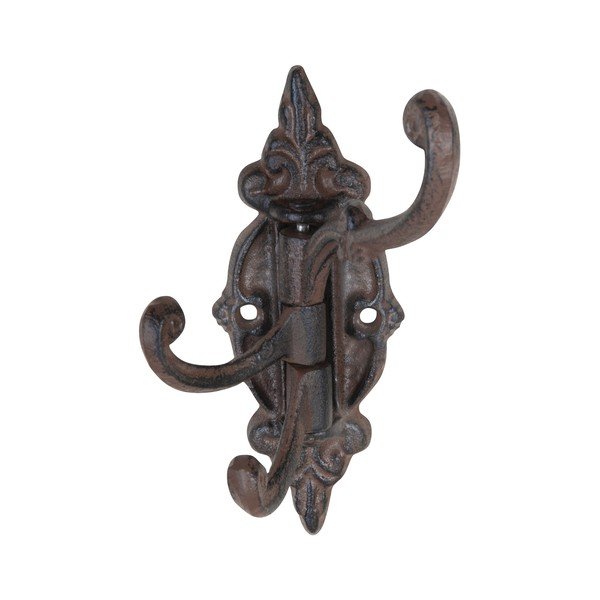 Tamno smeđa metalna zidna kuka – Esschert Design-image-3