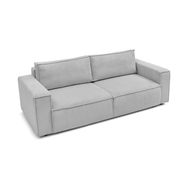 Svijetlo siva sklopiva sofa od samta 245 cm Nihad – Bobochic Paris-image-3