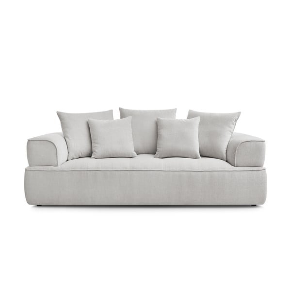 Svijetlo siva sofa od šenila 237 cm Whesley – Bobochic Paris