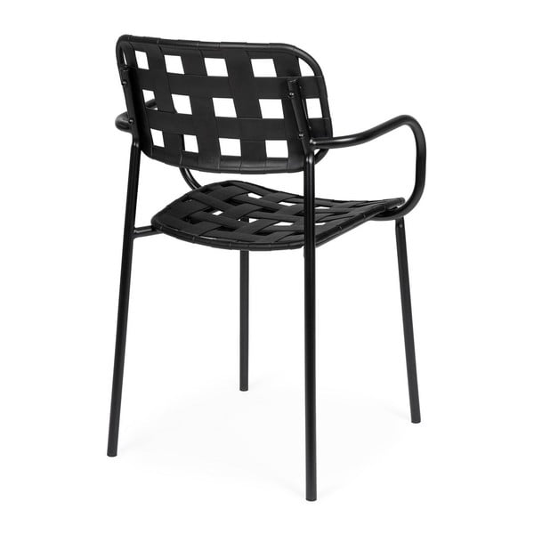 Crne metalne vrtne stolice u setu 4 kom Clover   – Bizzotto-image-3