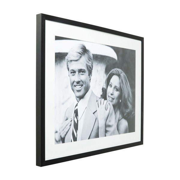 Glazirana crno-bijela slika Kare Design Lovers, 100 x 80 cm-image-2