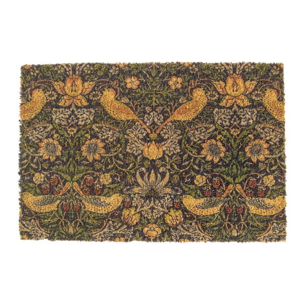 Otirač od kokosovih vlakana 60x90 cm William Morris Strawberry Thief – Artsy Doormats