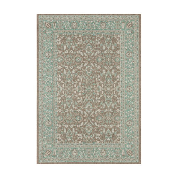 Zeleno-smeđi vanjski tepih NORTHRUGS Konya, 160 x 230 cm
