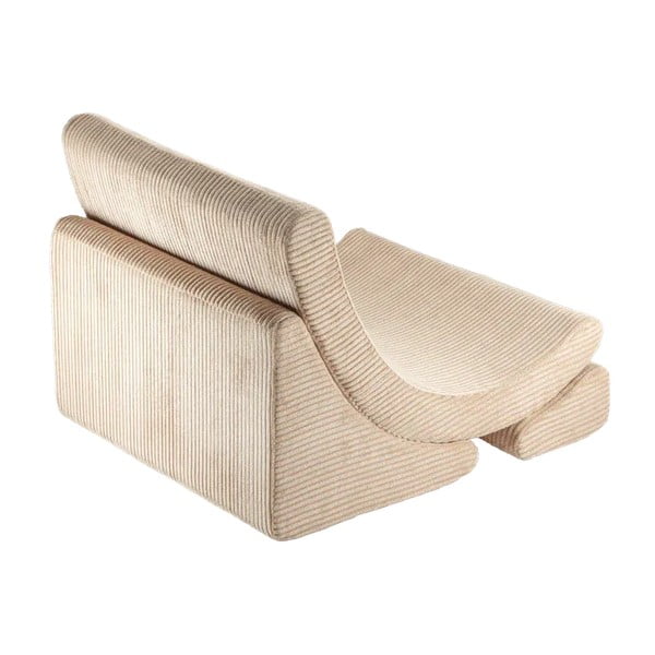 Svjetlo smeđa dječja fotelja od samta Moon – Wigiwama-image-2