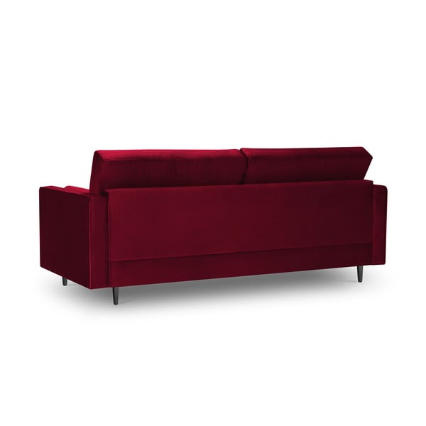 Crvena baršunasta sofa Milo Casa Santo, 219 cm-image-4