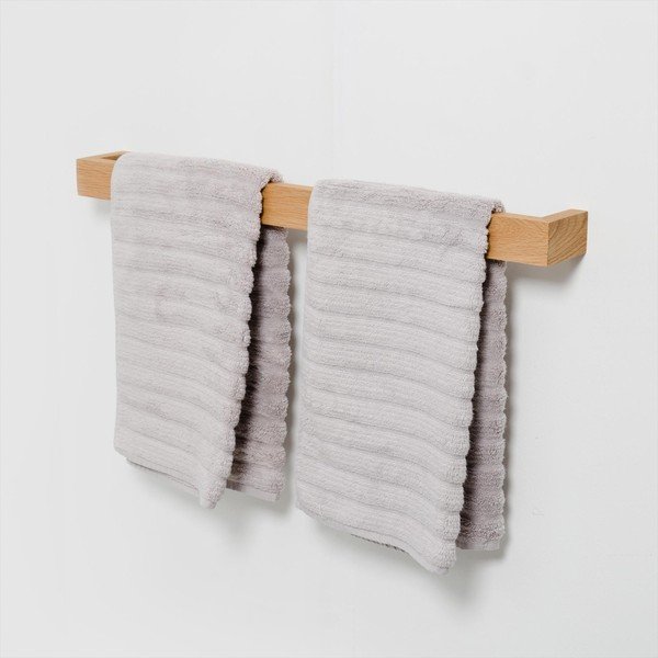 Zidna vješalica za ručnike od hrastovog drveta Wireworks-image-1