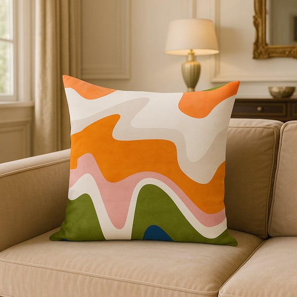 Ukrasna jastučnica 43x43 cm Squiggly Orange – Mila Home-image-3