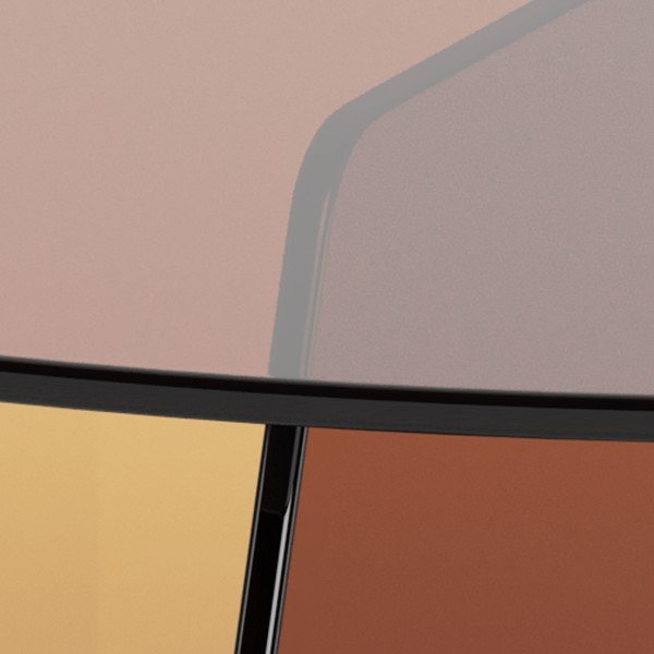 Smeđi stakleni okrugao stolić za kavu ø 80 cm Samos – Actona-image-1