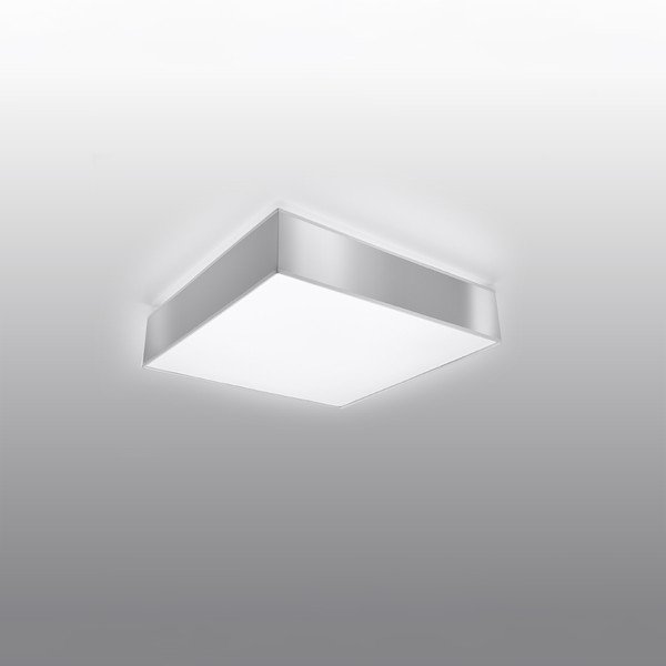 Siva stropna svjetiljka 25x25 cm Mitra – Sollux-image-1