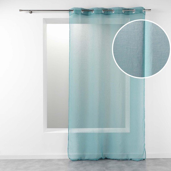 Tirkizna prozirna zavjesa 140x280 cm Telma – douceur d'intérieur-image-2