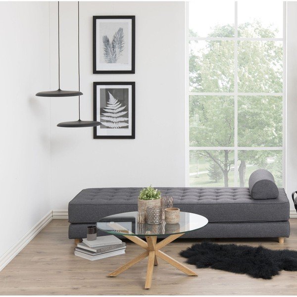 Stolić sa staklenom pločom Actona Heaven, ⌀ 82 cm-image-1