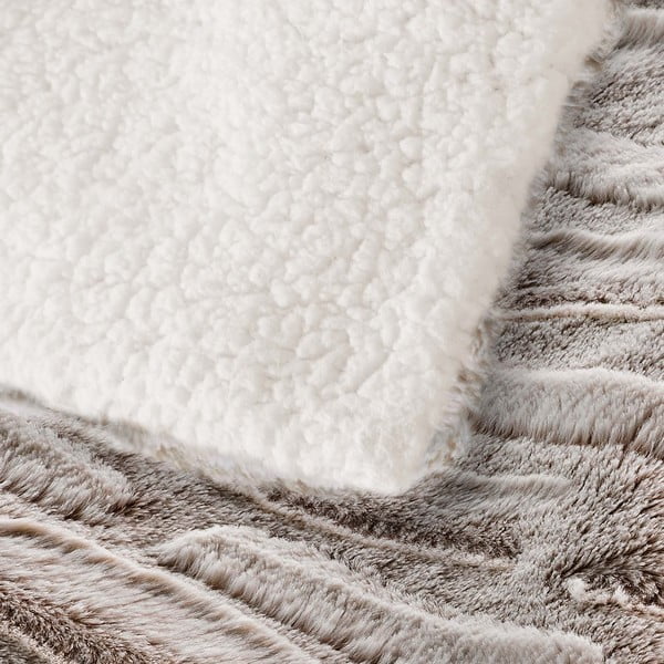 Bež deka od mikropliša 180x220 cm Lynx – douceur d'intérieur-image-4