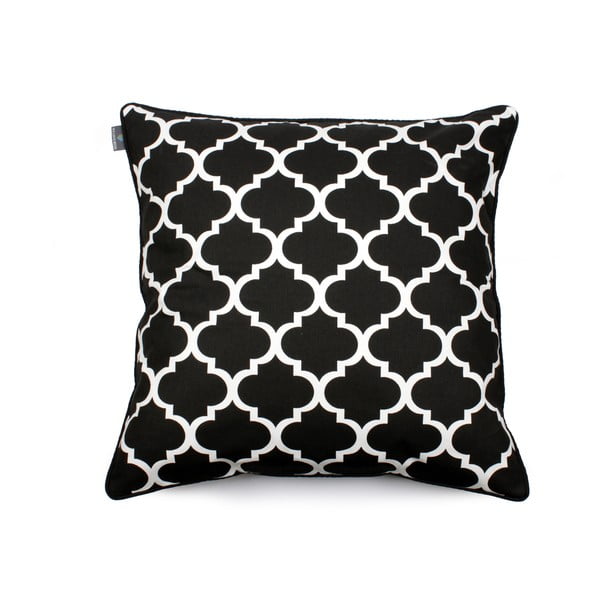 Crno-bijela jastučnica WeLoveBeds Clover, 60 x 60 cm