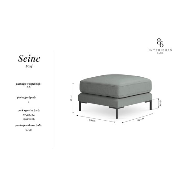 Tamnosivi podnožnik Interieurs 86 Seine-image-3